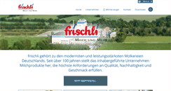 Desktop Screenshot of frischli.de